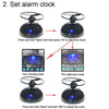 Student Multifunctional LED Flying Alarm Bells Lazy Flying Propeller Digital Alarm Clock(Black)