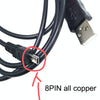 20 PCS 8Pin SLR Camera Cable USB Data Cable For Nikon UC-E6, Length: 0.8m With AV
