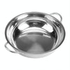 Stainless Steel Hot Pot Thick Non-magnetic Clear Soup Pot Double-eared Hot Pot, Size:32cm