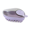 Pet Shower Brush with Soap Dispenser - Purple