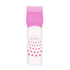 Hair Dyeing Hair Care Dry Cleaning Bottle Squeeze Transparent Rinse Scale Bottle Hairdressing Tools(Pink)