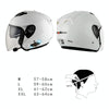 KUQIBAO Motorcycle Smart Bluetooth Sun Protection Double Lens Safety Helmet, Size: M(Matte Black Phantom Fiber)