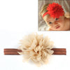 Baby Girl Elastic Hairband Children Hair Wear Flower Headband(Coffee)