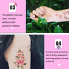 50 PCS Literary Small Fresh Flower Tattoo Sticker Rose Waterproof Lasting Arm Sticker(Q-001)