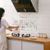5 PCS Kitchen Cabinet Stove Oil-Proof Self-Adhesive Sticker, Style:Transparent Type(Cute Pet)