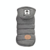 Warm Grey Cotton Dog Coat, Size L (6-8 lbs)