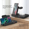 For Samsung Series 3 in 1 15W Earphones/Phones/Watch Fold Wireless Charger Stand(White)