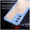 For Samsung Galaxy A26 5G Armor Glaze PC Hybrid TPU Phone Case(Blue)