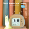 Creative Small Snail Multifunctional Smart Digital Alarm Clock(Pink)