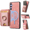 For Samsung Galaxy A13 5G / A04s Retro Splitable Magnetic Stand Card Bag Leather Phone Case(Pink)