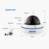 1080P HD WiFi IP Camera Outdoor Security Camera, Night Vision, Motion Detection (UK Plug)