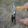 Outdoor Camping Telescopic Double Hook Folding Light Stand(Black)