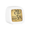 Multifunctional Temperature and Humidity LCD Clock Home Bedside Alarm Clock(2205 White)