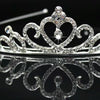 2pcs Little Girl Crown Hair Band Alloy Hair Ornaments Rhinestone Headdress(Model F)
