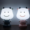 3W Cartoon Crown Pet USB Touch Control Night Light(Cow Pink)