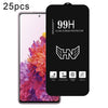 For Samsung Galaxy S20 FE 5G 25pcs High Aluminum Large Arc Full Screen Tempered Glass Film