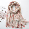 180 X 85cm  Women Cotton And Linen Scarf Retro Splicing Bohemian Printed Silk Shawl SL1903-006