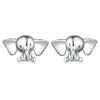 SCE1537 S925 Sterling Silver Elephant Cute Animal Stud Earrings