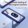 For Samsung Galaxy A36 5G TPU + PC Lens Protection Phone Case with Ring Holder(Blue)