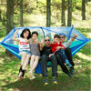 Outdoor Mosquito Net Hammock Camping Ultralight Nylon Double Camping Air Tent, Size:260 x 140 CM(Pink Sky Blue)