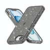 For iPhone SE 2024 Shockproof Terminator Glitter Powder Phone Case(Black)
