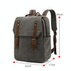 Business Large Capacity Canvas Backpack Outdoor Leisure Travel Computer Bag(Coffee)