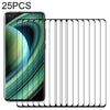 For Xiaomi Mi 10 Ultra 25 PCS 3D Curved Edge Full Screen Tempered Glass Film(Black)