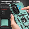 For Samsung Galaxy S25 5G Sliding Camshield Holder Phone Case(Green)