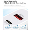 TCS-20WACA 20W PD Type-C + QC 3.0 USB Interface Fast Charging Travel Charger with USB-C / Type-C to 8 Pin Fast Charge Data Cable AU Plug