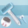 Self-Cleaning Slicker Brush for Cats & Dogs - Blue