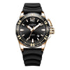 OCHSTIN 7002A Multifunctional Quartz Waterproof Luminous Men Watch(Rose Gold+Black)