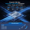 HYSTOU P09B-J4125-4L 8GB DDR4+128GB SSD Industrial Computer Soft Route From 2.5G Multi -Network HTPC Server Mini Console(With US Adapter)