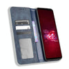 For ASUS ROG Phone 6 / 6 Pro Magnetic Buckle Retro Texture Leather Phone Case(Blue)