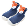 D2201 Children Cartoon Tube Floor Socks Knitted Soft Bottom Baby Shoes Socks, Size: 26-27(Blue Fox)