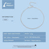 S925 Sterling Silver Basic Chain Bracelet Women Jewelry
