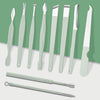 Nail Art Tool Set Nail Clippers Dead Skin Scissors Manicure Tool, Specification: 16 In 1 Blue