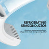 WT-F54 Wind From All Sides Long Battery Life Semiconductor Cooling Hanging Neck Fan(Blue)