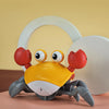 Escape Crab Automatic Obstacle Avoidance Light Music Electric Induction Crawling Toy(Orange Battery Model)