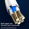 WK WDC-153 8 Pin + Type-C / USB-C + Micro USB 3 In 1 Fast Charging Data Cable, Length: 1.2m (Black)