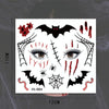 10 PCS Water Transfer Stickers Children Cartoon Halloween Funny Tattoo Stickers Horror Decoration Face Stickers(FK-012)
