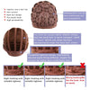 WIG-T130H Ladies Short Curly Hair High Temperature Silk Wig Chemical Fiber Headgear(Black Brown)