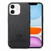 For iPhone 11 Twill Fabric Leather Skin Back Phone Case(Black)