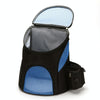 Foldable Pet Carrier Backpack, Small, Black/Red - Cats & Dogs to 3kg