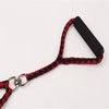 Double Dog Lead, Tangle-Free, 1.4m Red & Black, Small/Medium Dogs