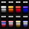 DC12V-24V / 36W Car Truck Emergency Strobe Flash Warning Light 12LEDs Ultra-thin Side Lights(Blue)