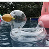 Y-100 Children Transparent Duck Shape Swimming Ring, Size:70 x 44cm