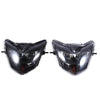 Motorcycle LED Retro Headlights LED Far Near Beam Lights For Yamaha LC135 V2-V6(Smoked Glass)