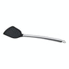 kn605 Stainless Steel Handle Silicone Slice High Temperature Resistance Cooking Slice(Black)