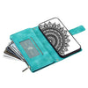 For Samsung Galaxy A06 5G Multi-Card Totem Zipper Leather Phone Case(Green)