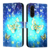 For Samsung Galaxy A56 5G 3D Painting Horizontal Flip Leather Phone Case(Golden Butterfly)
